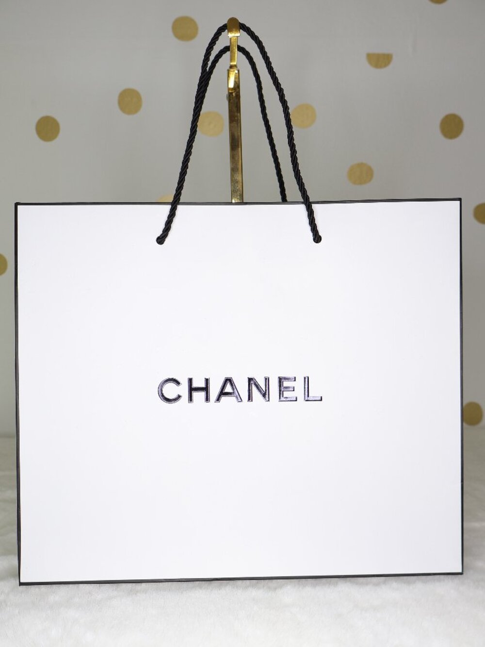 CHANEL Shopping Gift Bag L11.5"xH9.75"xW4.75"